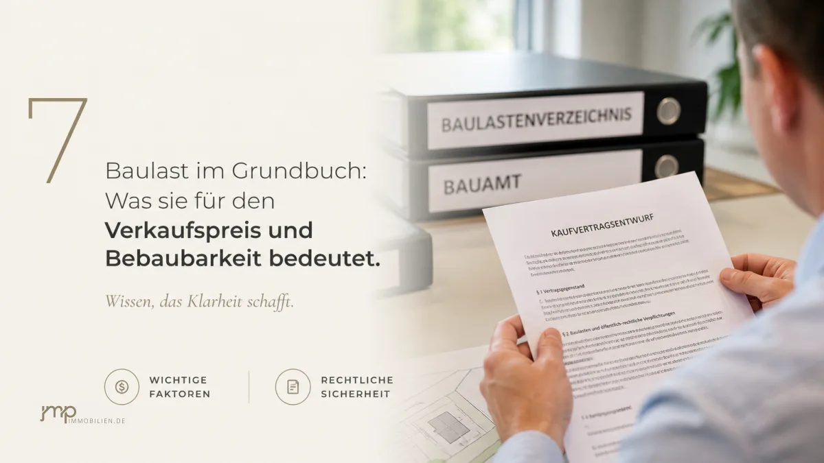 Baulast im Grundbuch: Was sie für Verkaufspreis und Bebaubarkeit wirklich bedeutet