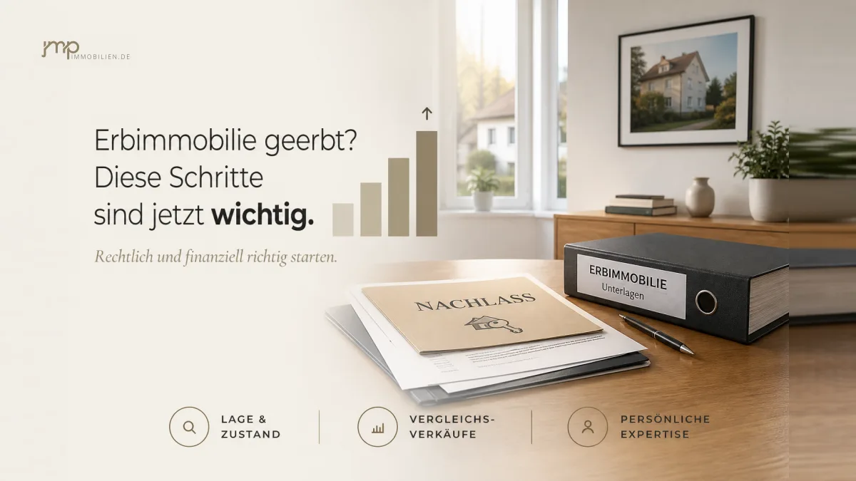 Erbimmobilie geerbt – was sind die ersten rechtlichen und finanziellen Schritte?