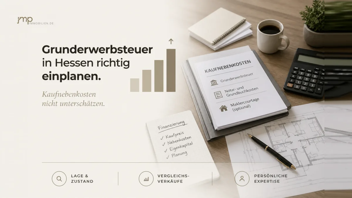 Grunderwerbsteuer Hessen: Was Käufer im Rhein-Main-Gebiet konkret einkalkulieren müssen