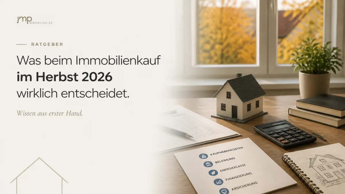 Kaufnebenkosten, Beleihung, Biogaspflicht: Was beim Immobilienkauf im Herbst 2026 wirklich entscheidet