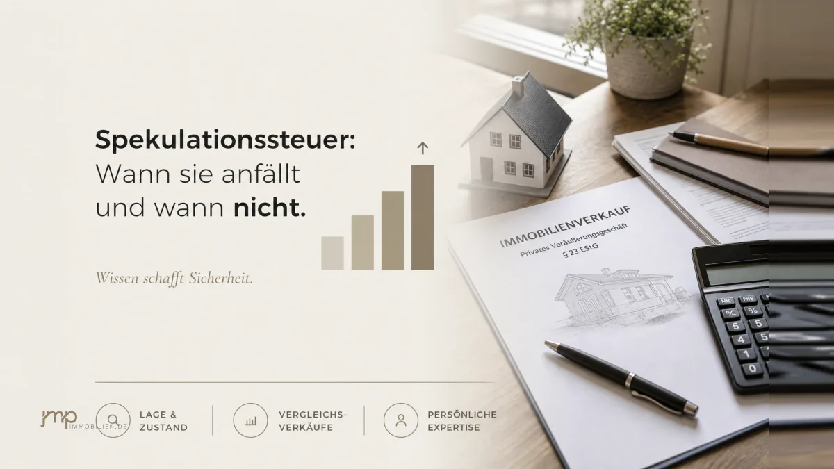 Spekulationssteuer beim Immobilienverkauf: Wann sie wirklich anfällt – und wann nicht