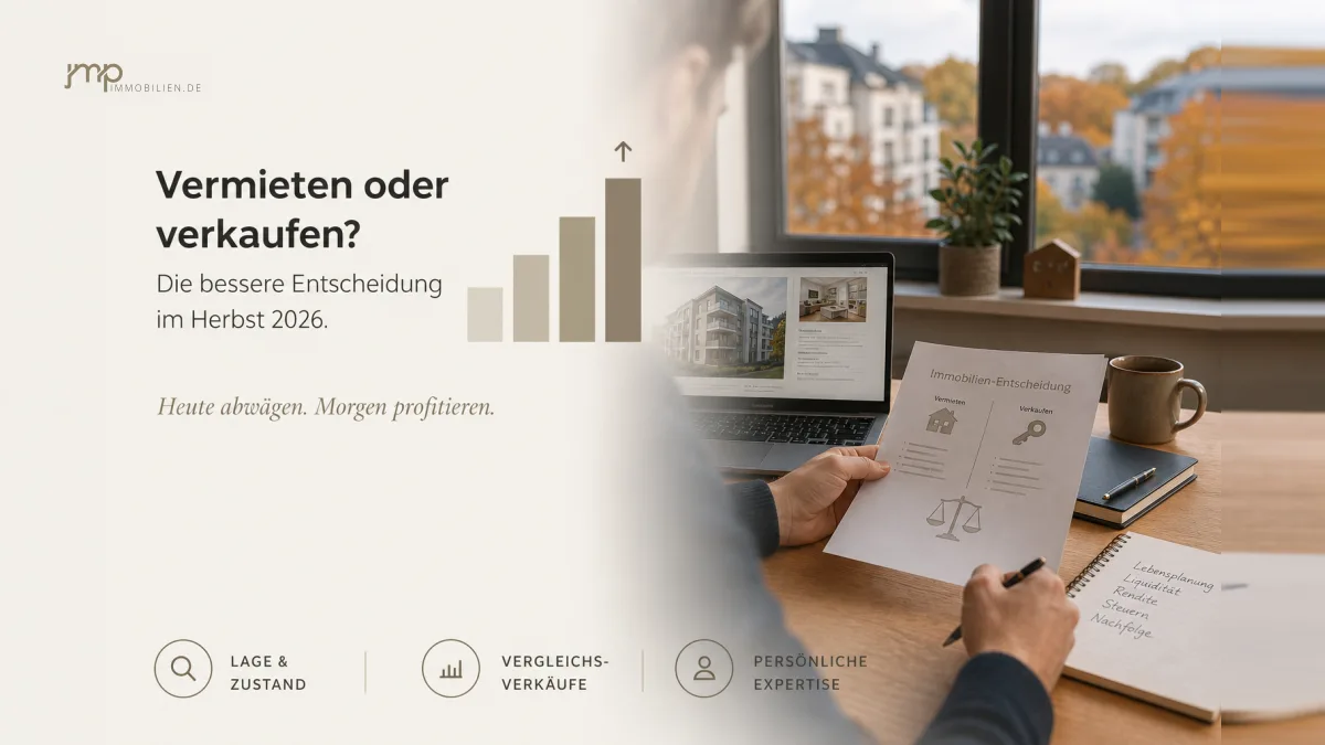 Vermieten oder verkaufen? Was Eigentümer im Herbst 2026 konkret abwägen sollten