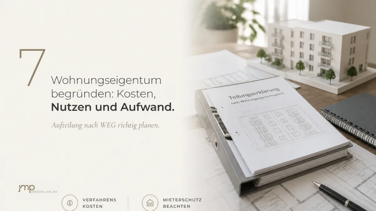 Wohnungseigentum begründen: Was die Aufteilung nach WEG kostet – und wann sie sich lohnt